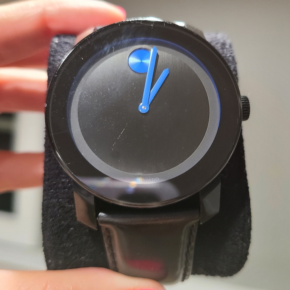 Men's Movado Bold Black & Blue Watch